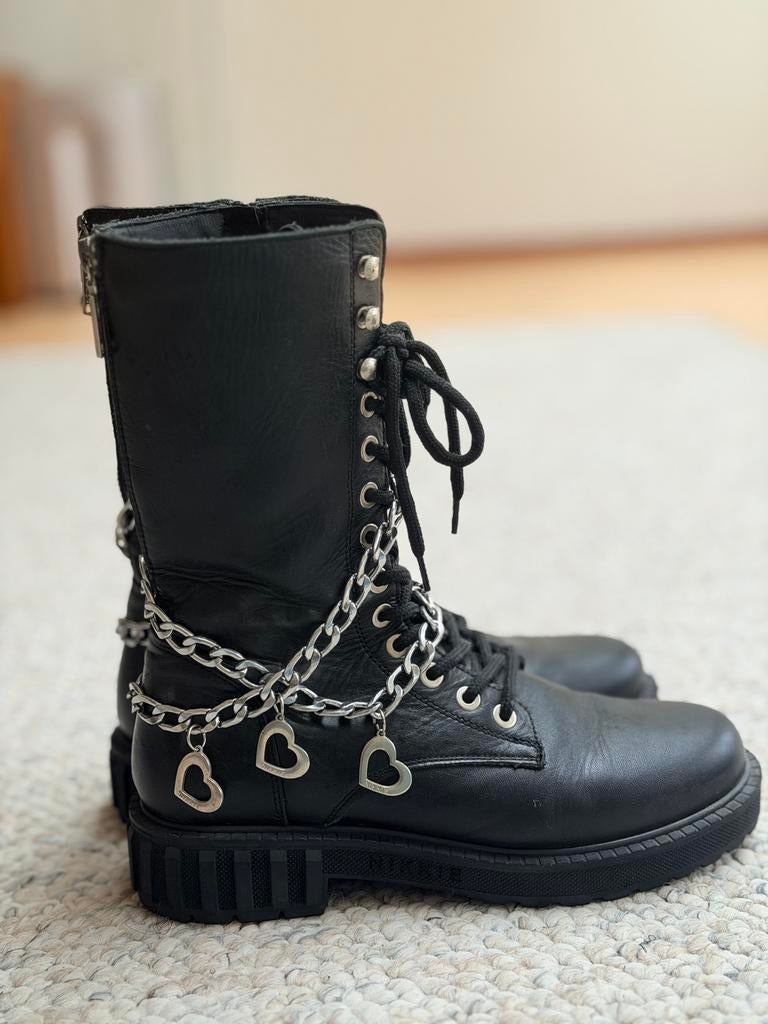 Nikkie laarzen/boots, Hoge laarzen, Zwart, Ophalen of Verzenden, Zo goed als nieuw