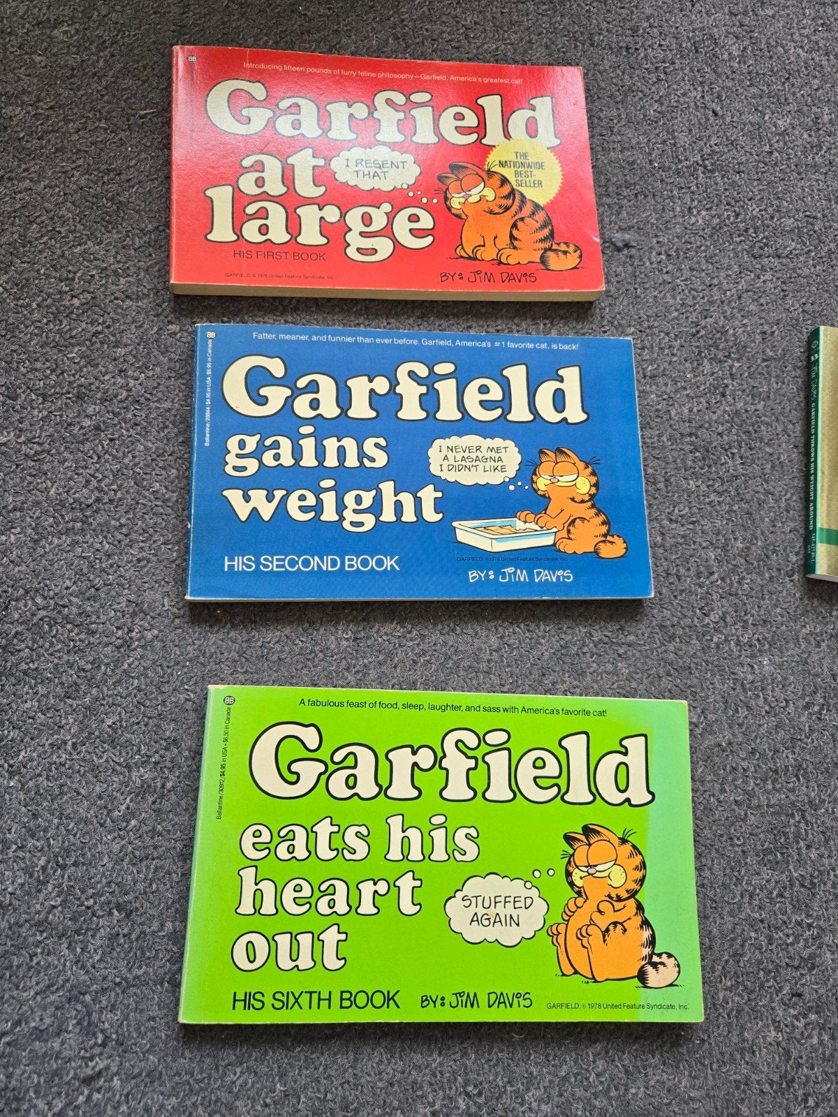 Zeldzame Garfield stripboeken - Eerste, tweede en zesde deel, Ophalen of Verzenden