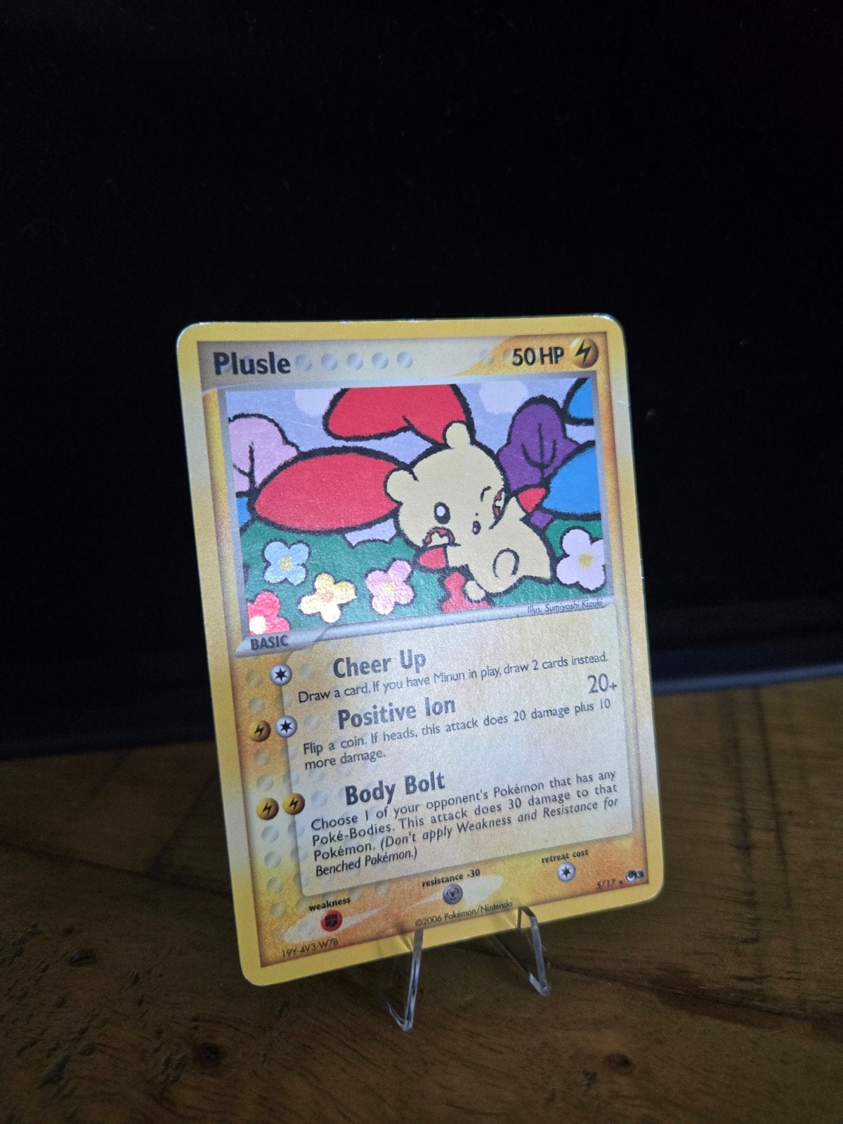 Pokémon Plusle kaart., Ophalen of Verzenden, Gebruikt, Losse kaart
