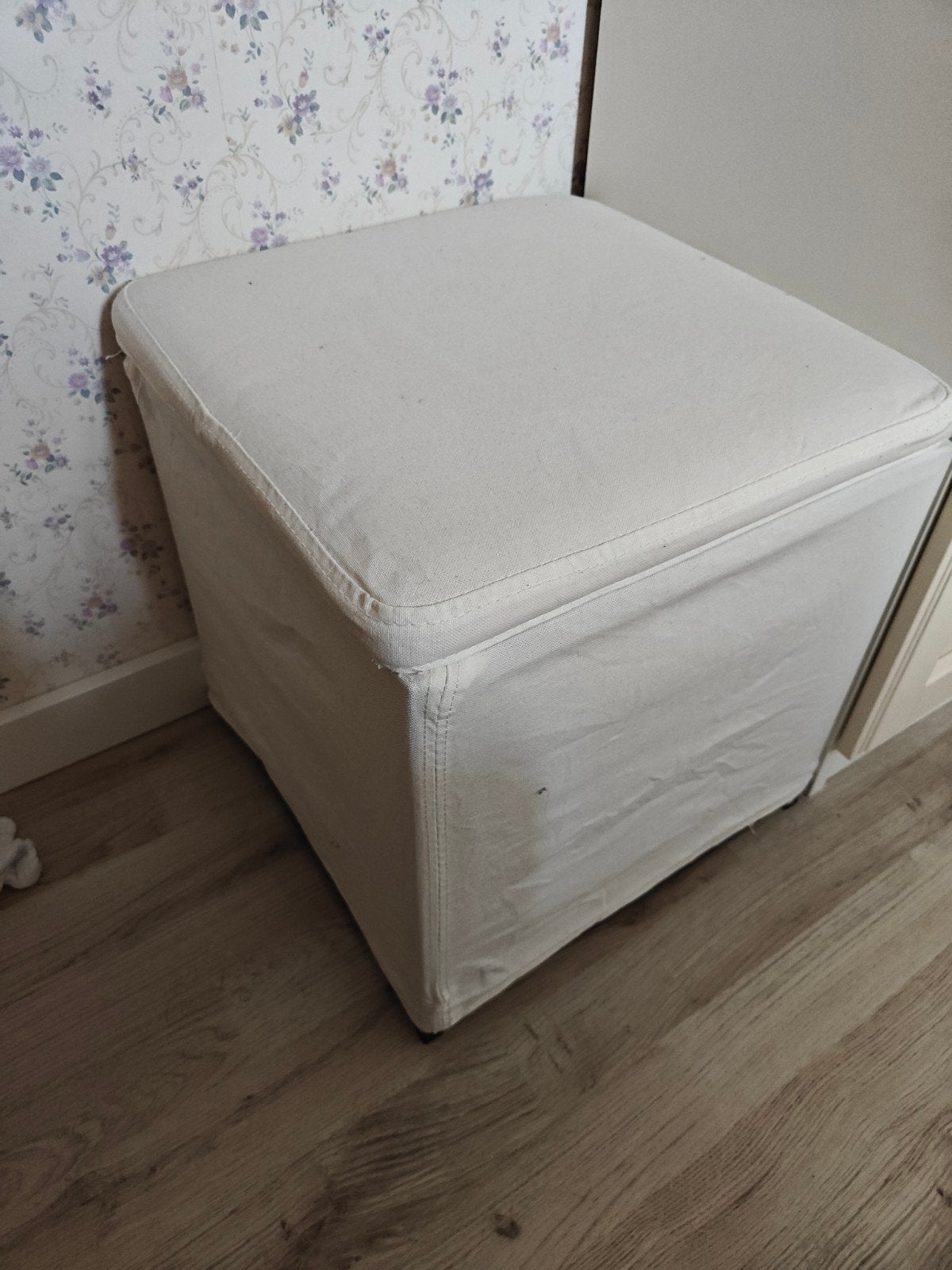 witte opbergpoef IKEA, Ophalen, Gebruikt, Rechthoekig, Minder dan 50 cm