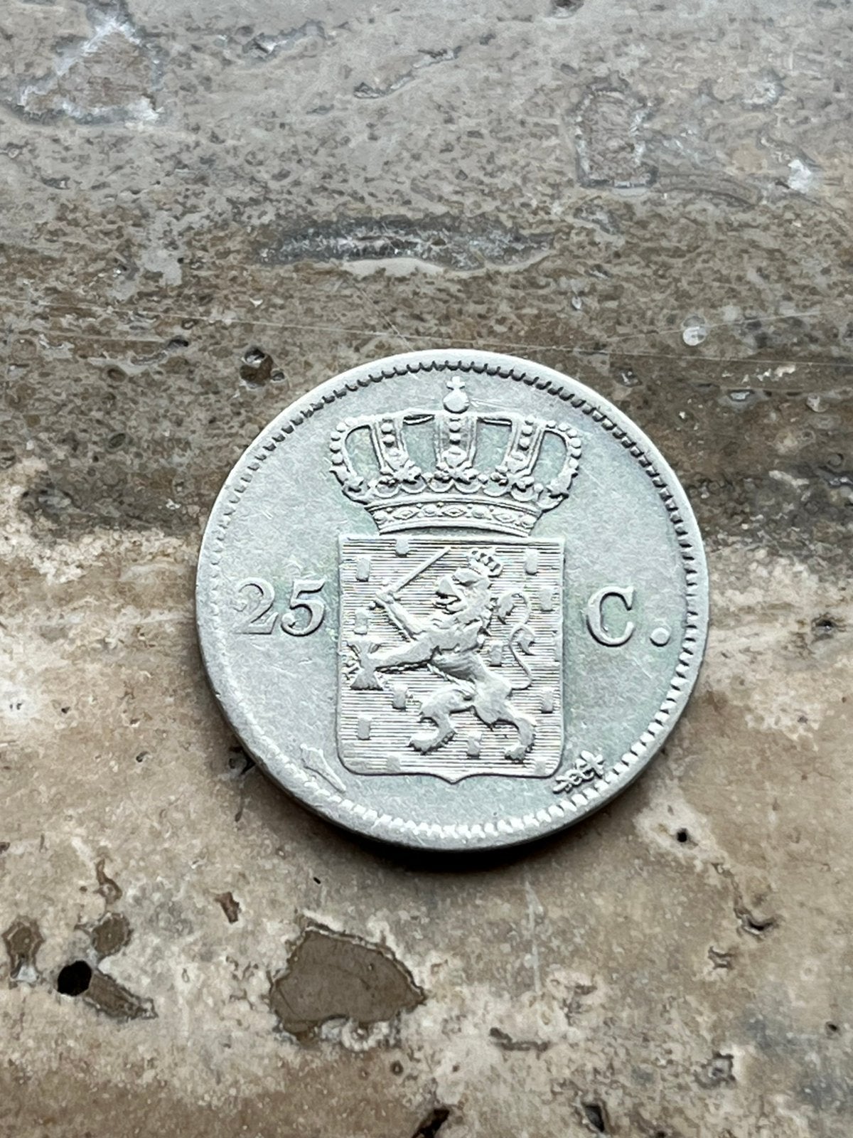 25 cent 1826 Willem I, zeer mooie kwaliteit, zilver, Postzegels en Munten, Munten | Nederland, Zilver, 25 cent, Ophalen of Verzenden