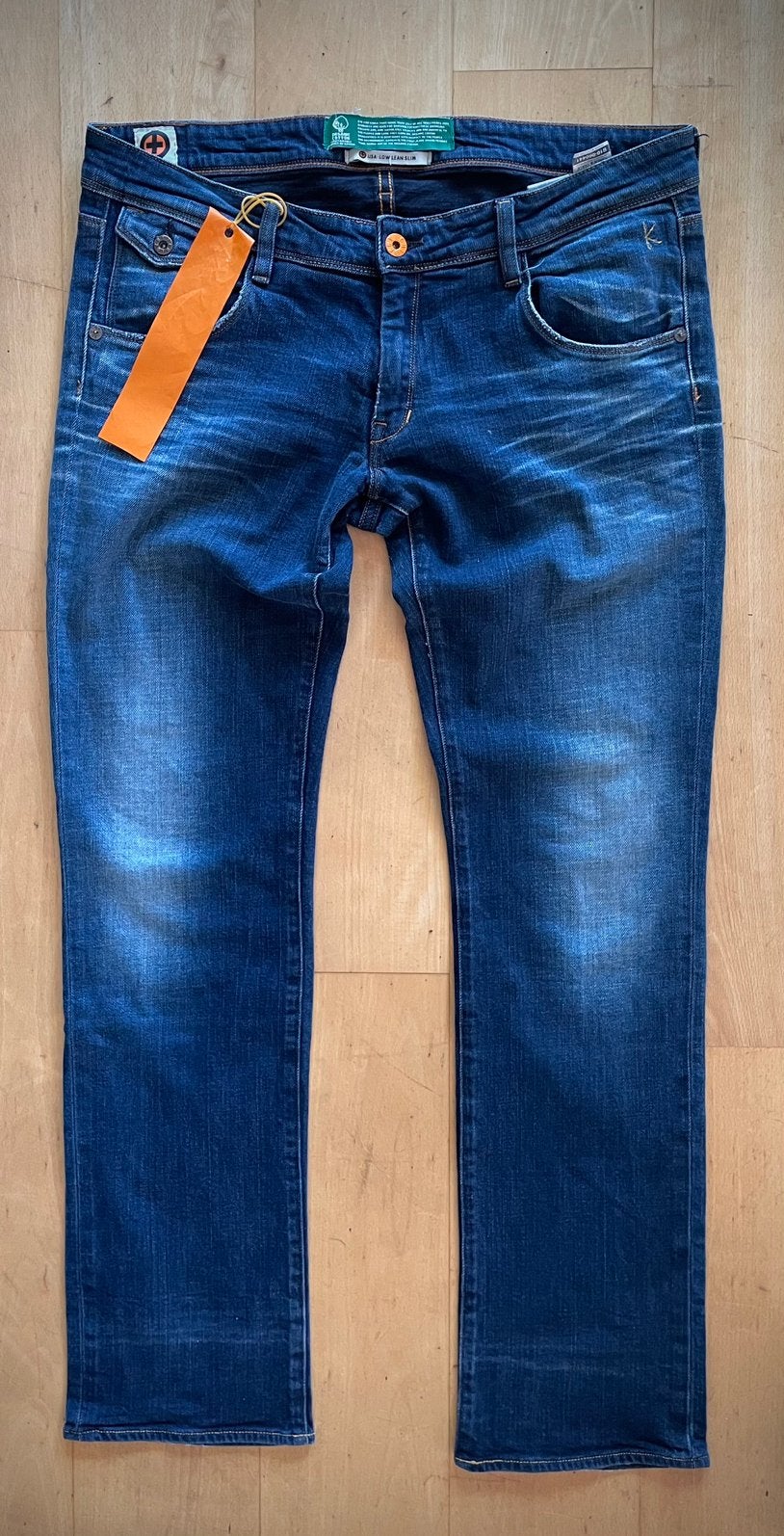 Kuyichi Lisa Low Lean Slim jeans spijkerbroek W33 L32 blauw, Ophalen of Verzenden, Blauw, W33 - W36 (confectie 42/44)