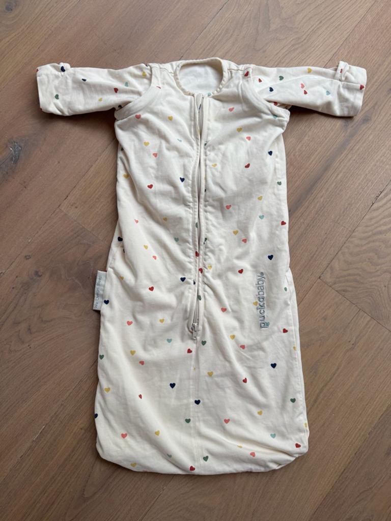 Puckababy slaapzak met buikband 0-6 maanden, Ophalen of Verzenden, Zo goed als nieuw, Minder dan 70 cm, Slaapzak