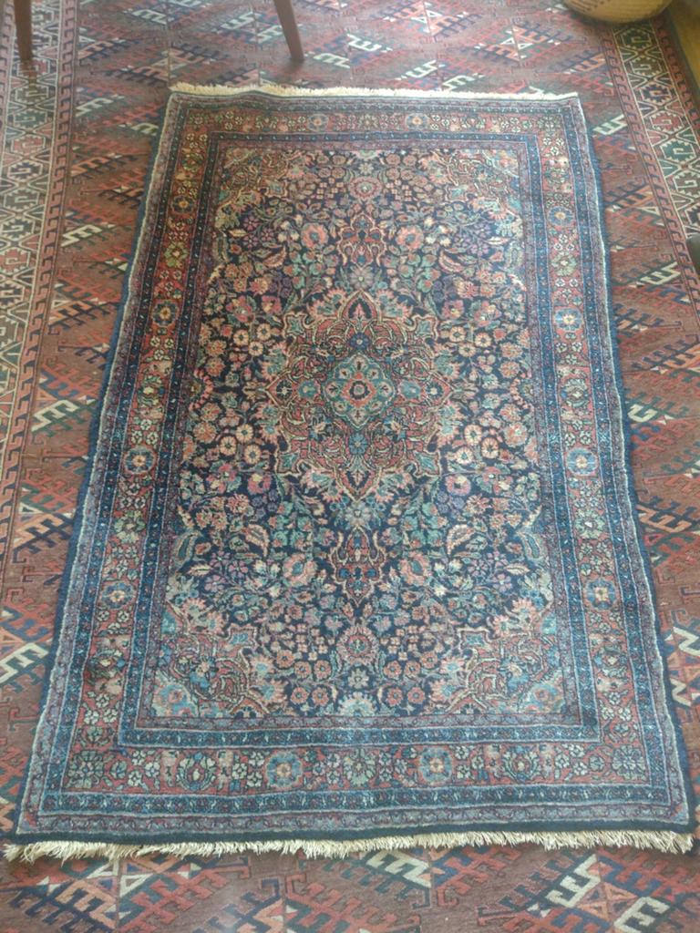 Vintage Perzisch tapijt, handgeknoopt, ca. 105 x 165 cm, Ophalen, Gebruikt, 100 tot 150 cm, Perzisch, Klassiek, Vintage