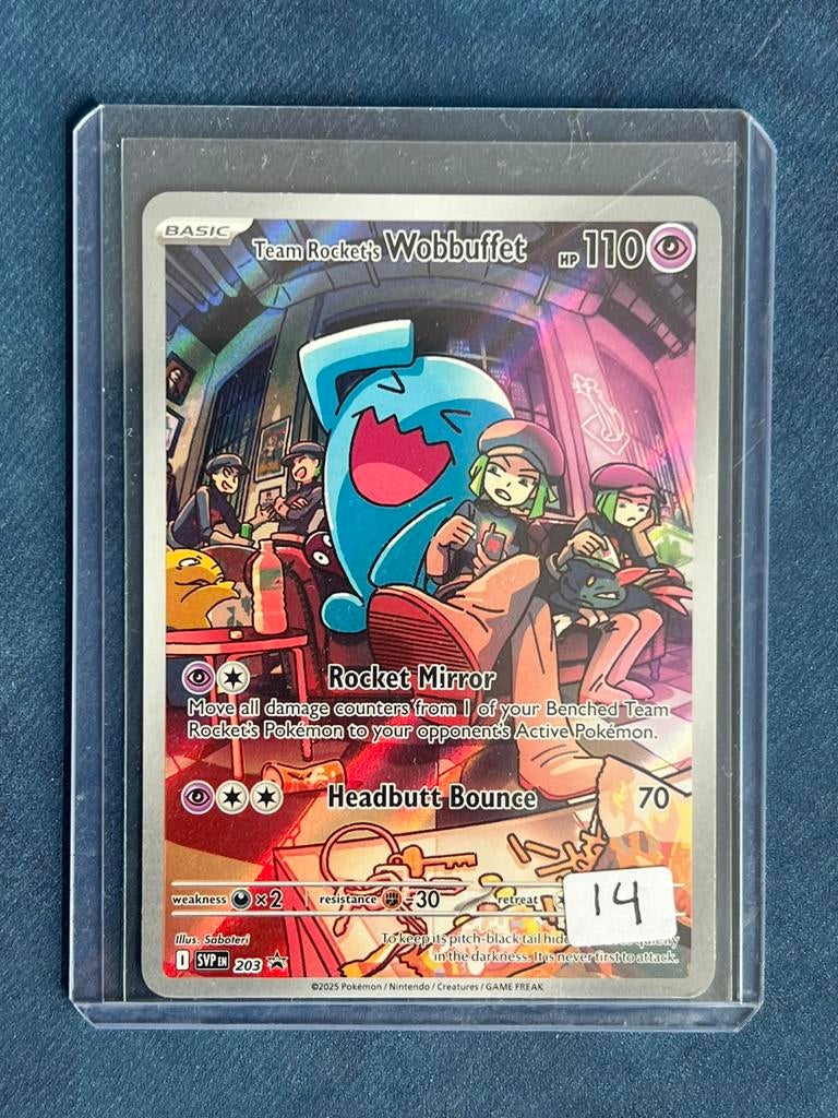 Team Rocket’s Wobbuffet 203 Promo, Ophalen of Verzenden, Zo goed als nieuw
