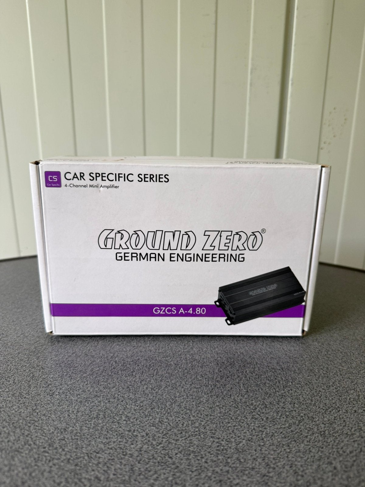 Ground Zero GZCS A-4.80 4-kanaals 320W Klasse D MICRO, Ophalen of Verzenden, Zo goed als nieuw