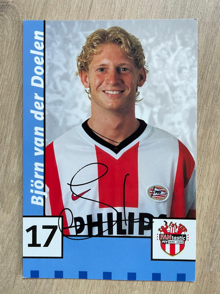Fotokaart Björn van der Doelen (PSV) ., Verzamelen, Ophalen of Verzenden, Nieuw, PSV, Spelerskaart