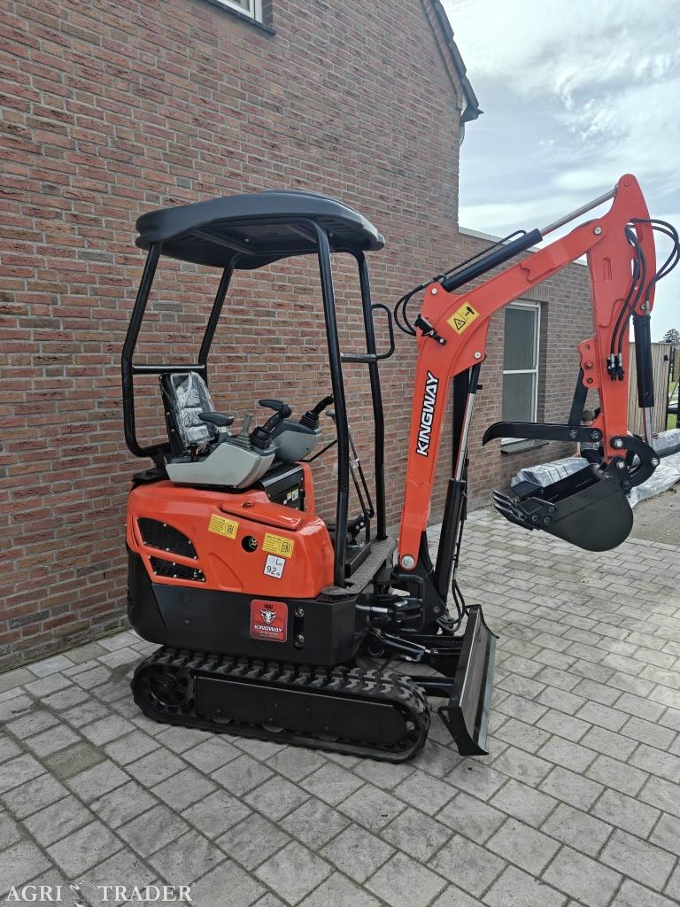 Minigraafmachine minigraver KNT18 Kingway ACTIE ZELF OPHALEN, Ophalen, Neerkant, KINGWAY, Graafmachine