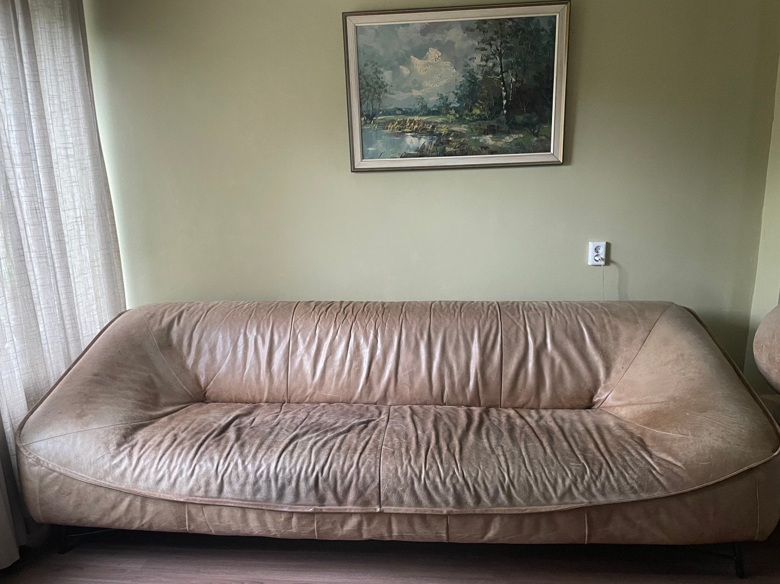 Vintage designbank, Huis en Inrichting, Ophalen, Zo goed als nieuw, 75 tot 100 cm, Vierpersoons of meer
