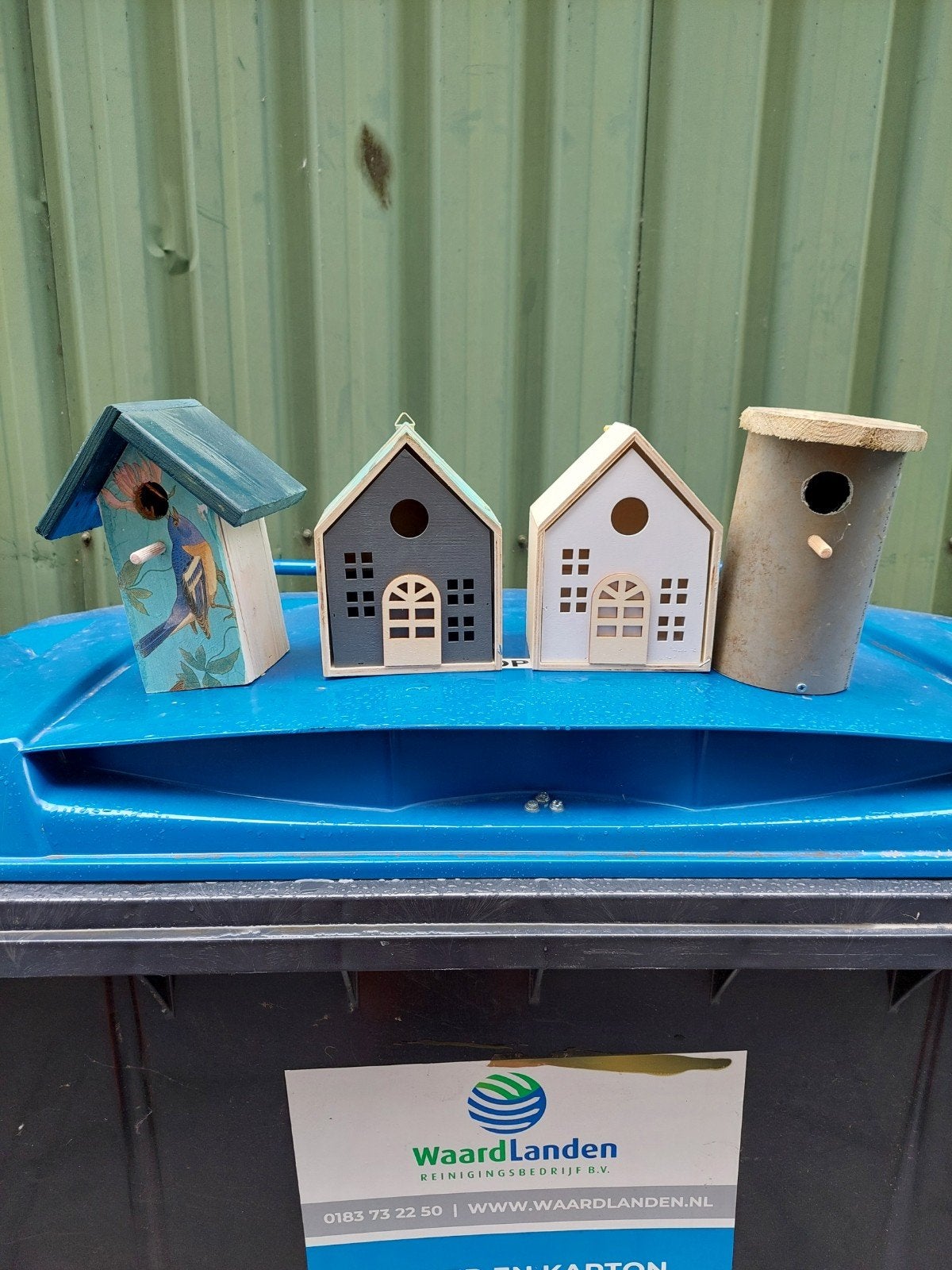 4x vogelhuisjes, Ophalen of Verzenden