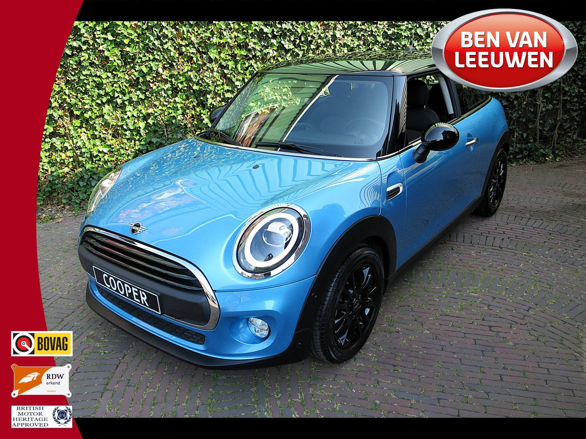 MINI Cooper 1.5 Pepper F56 LCI met LED, Park ass., Clima, BT, Auto's, 12 maanden, Stof, Gebruikt, Automatische klimaatregeling