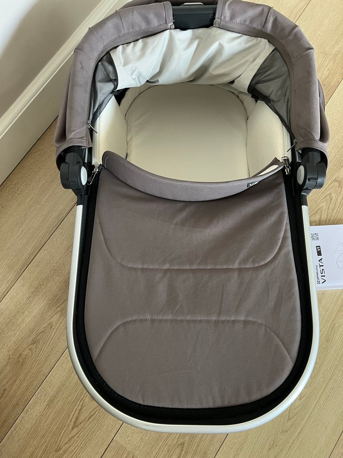 UPPAbaby Reiswieg V3 Vista/Cruz/Ridge - Zo goed als nieuw, Ophalen of Verzenden, Zo goed als nieuw, Met reiswieg, Kinderwagen