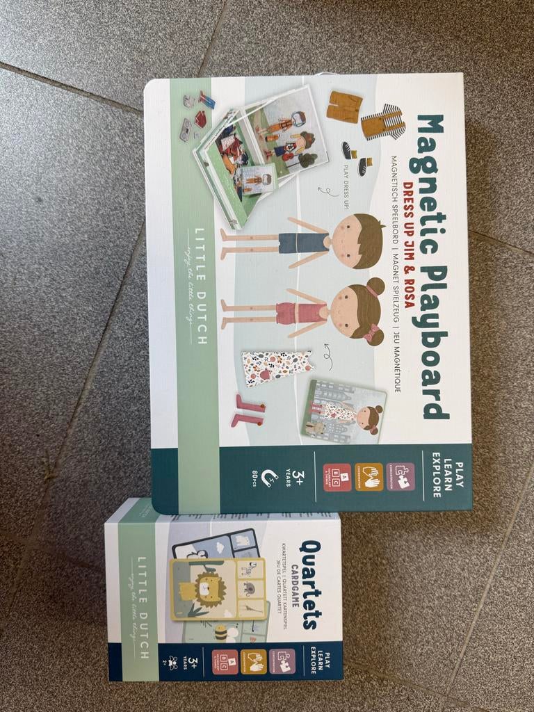 Little Dutch Magnetisch Speelbord & Kwintet Kaartspel, Verzenden, Zo goed als nieuw, Knutselen