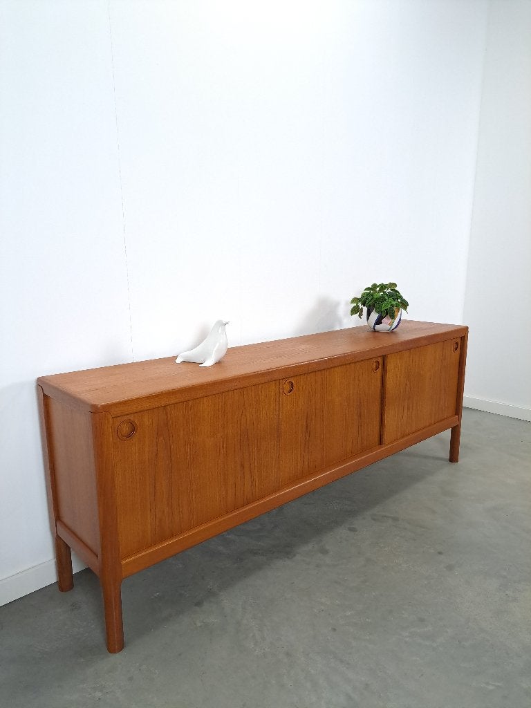 Deens teak design Bramin dressoir vintage sideboard, Huis en Inrichting, Kasten | Dressoirs, Gebruikt, Met deur(en), Scandinavisch, design, vintage