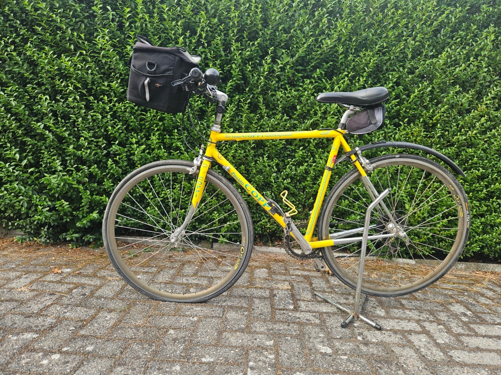 Fausto Coppi racefiets - Wereldkampioen Pierre Vaesen, 28 inch, Gebruikt, Velgrem, Meer dan 20 versnellingen