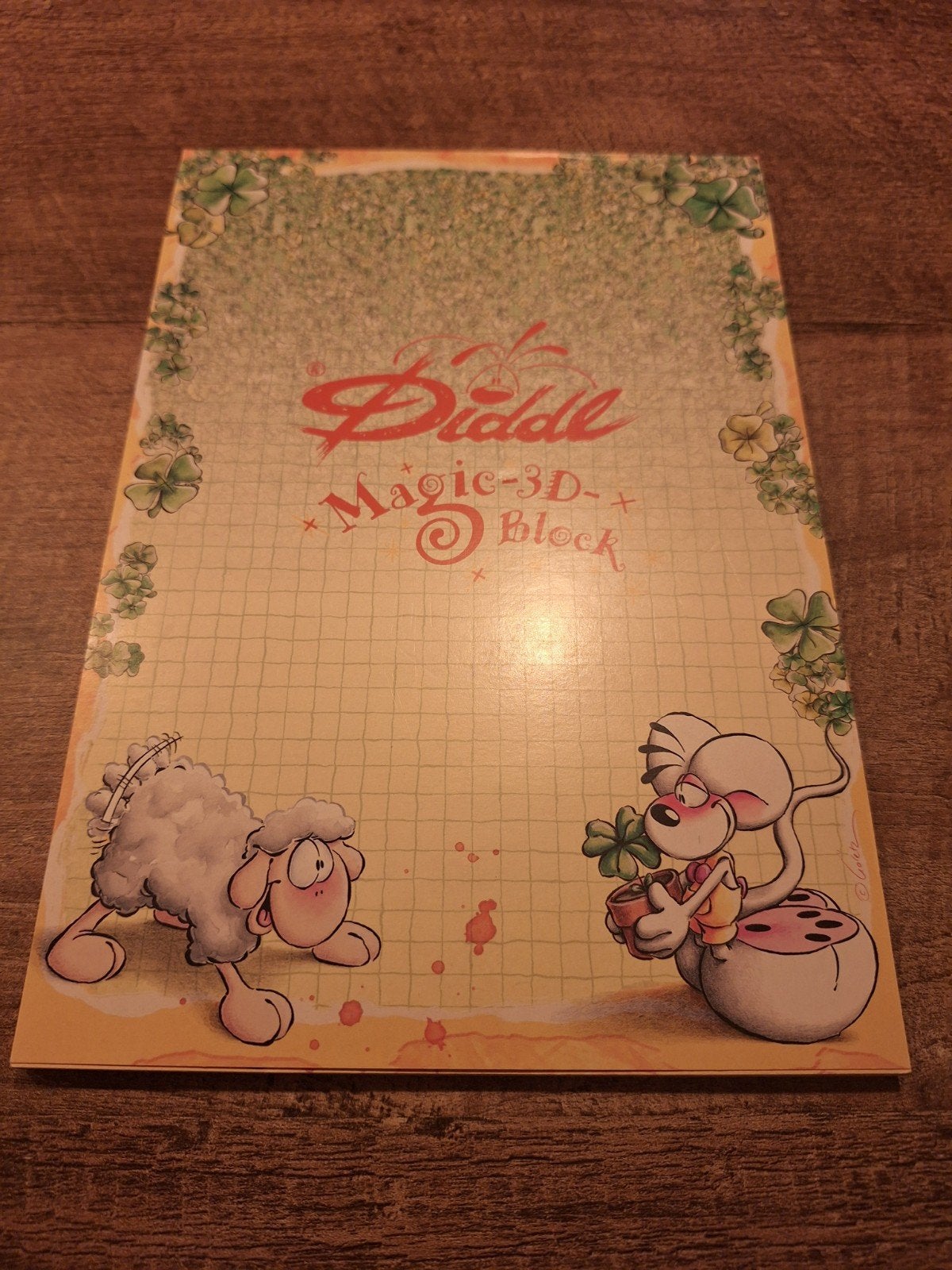 Diddl Magic-3D block nr 309 met 41 blaadjes, Ophalen of Verzenden, Diddl, Gebruikt, Papier, Kaart of Schrift