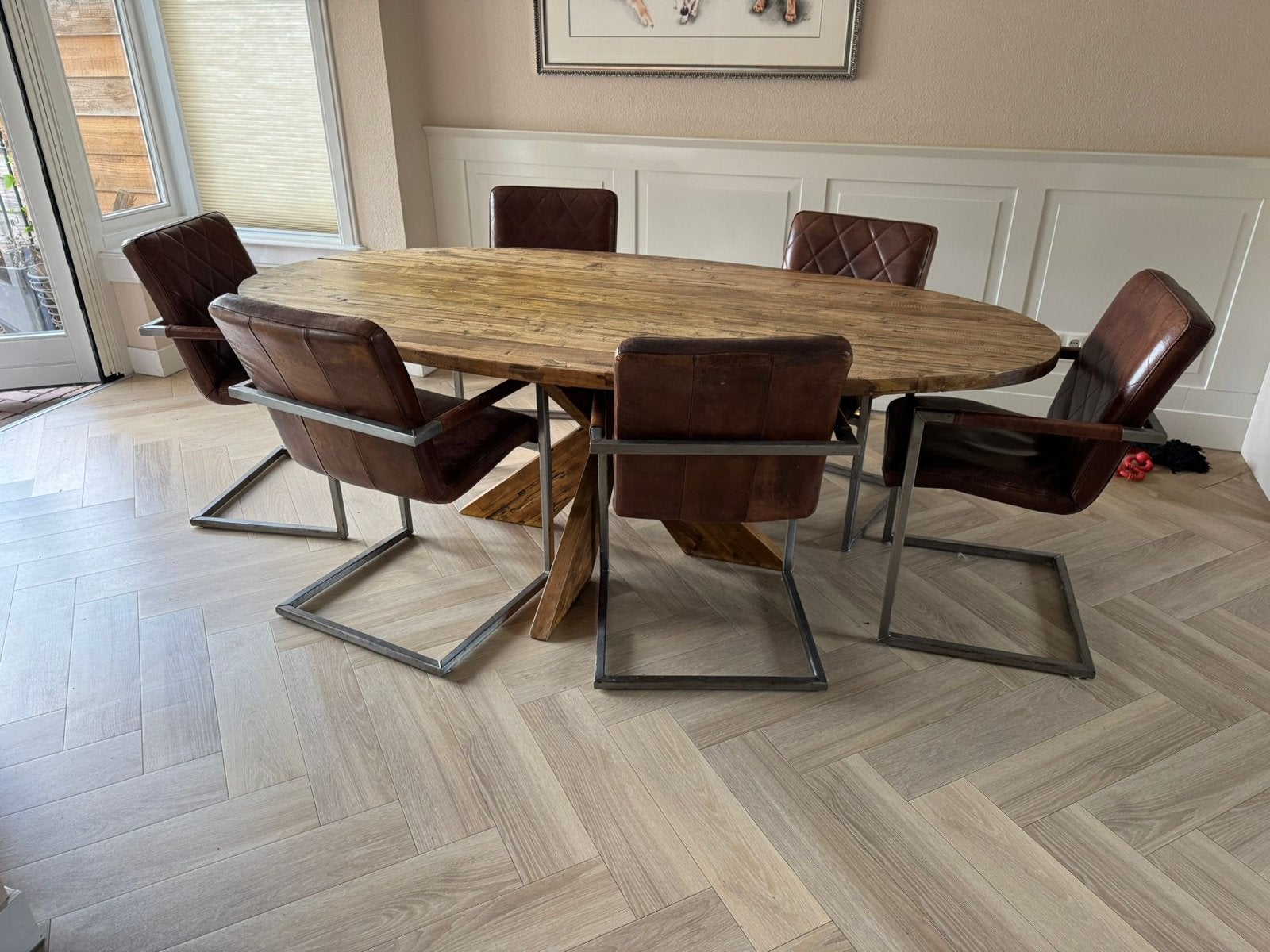 Verkocht, Huis en Inrichting, Ophalen, Gebruikt, 100 tot 150 cm, Vijf personen of meer