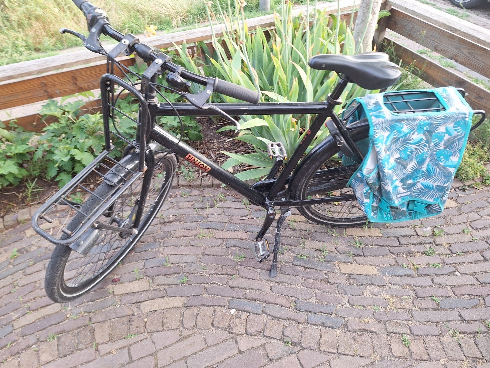 Union transportfiets met voordrager en fietstassen, Fietsen en Brommers, Fietsen | Heren | Herenfietsen, Ophalen