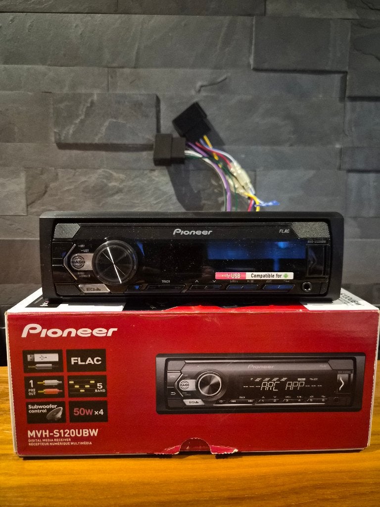 Pioneer autoradio MVH-S120UBW, Ophalen of Verzenden, Nieuw