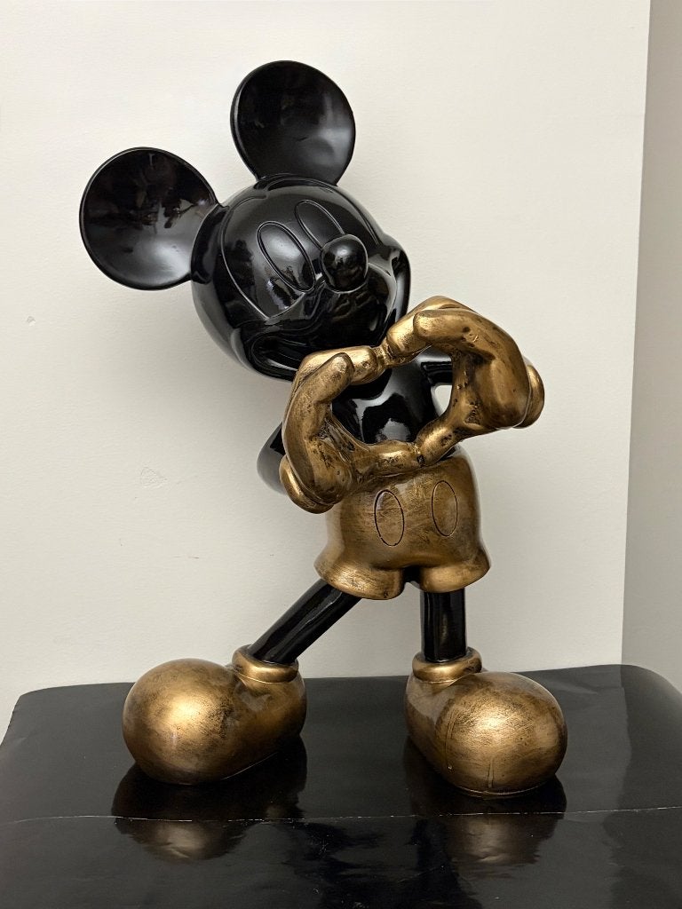 XL 60cm Mickey Mouse Love Nieuw, Ophalen of Verzenden, Mickey Mouse, Zo goed als nieuw, Beeldje of Figuurtje