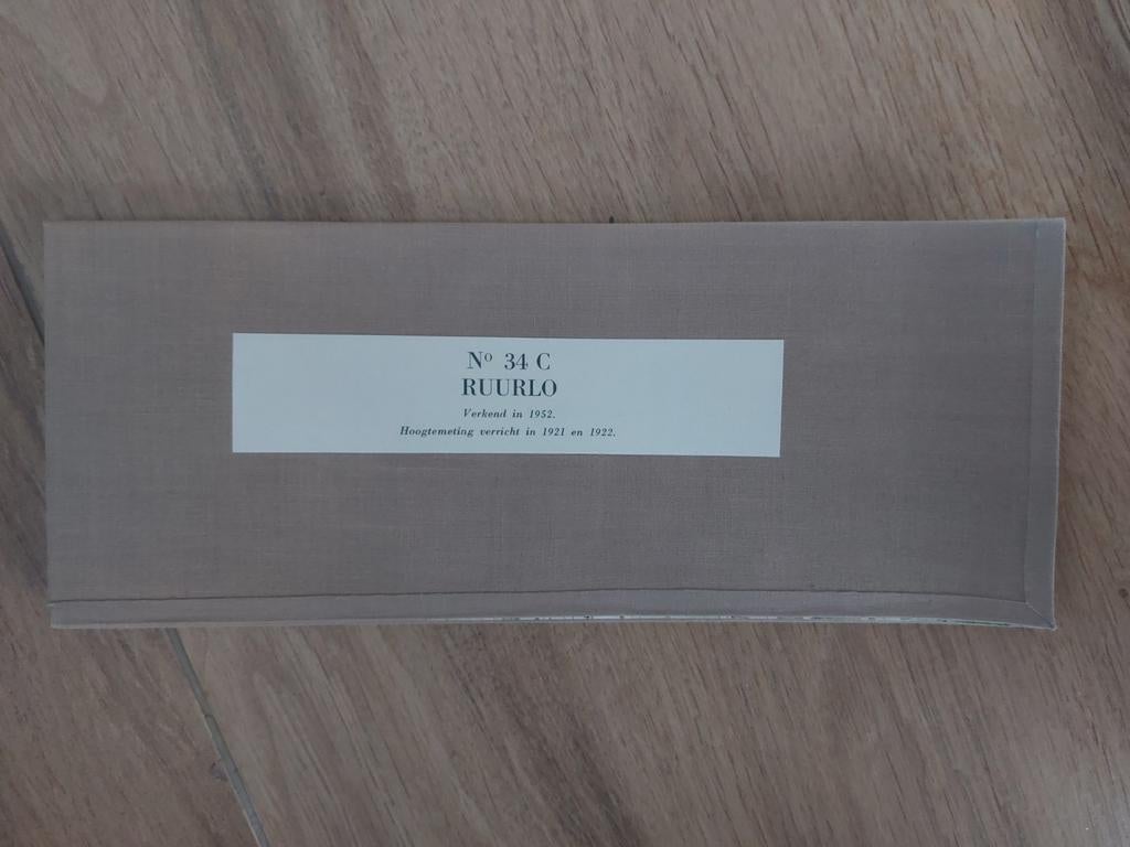 34C Ruurlo Brachem Huize Zelle Veldhoek Stafkaart 1955, Boeken, Topografische Dienst Nederland, Ophalen of Verzenden, 1800 tot 2000