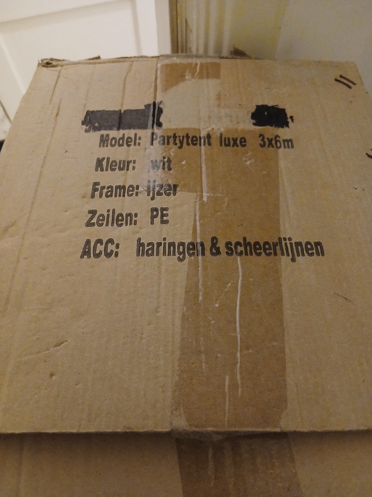 Partytent luxe 3x6m wit - Nieuw in doos, Ophalen, Partytent, Nieuw, 2 meter of meer