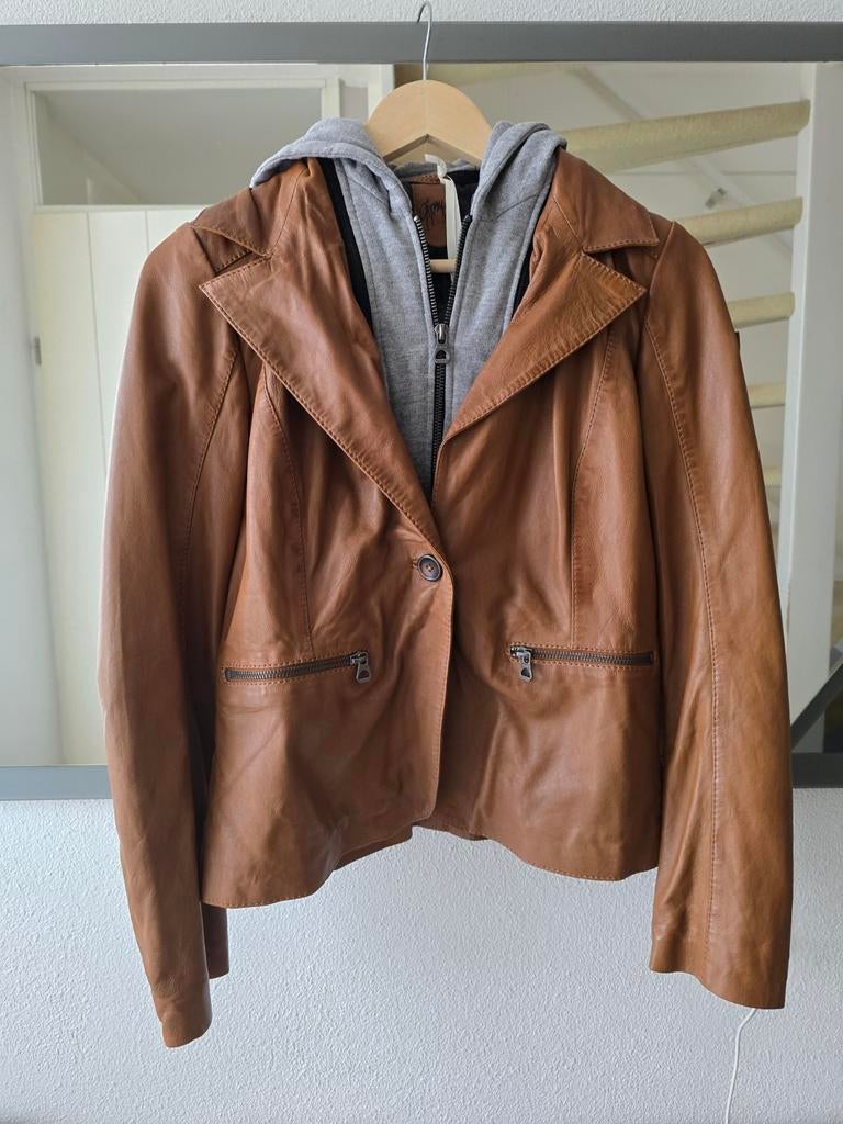Leren dames jack van Mauritius ( Gipsy). Maat 38. ( Nieuw), Maat 38/40 (M), Mauritius ( Gipsy), Bruin, Nieuw