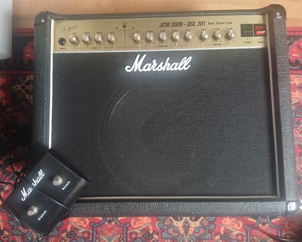 Marshall JCM 2000 DSL 201 model 20watt 1x12 Tube Amplifier, Minder dan 60 watt, Ophalen, Overige merken, Gebruikt