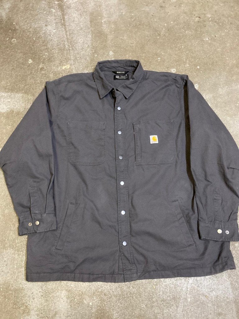 Carhartt Shacket / Overshirt - XXL - Loose Fit - DarkGrey, Carhartt, Nieuw, Overige maten, Ophalen of Verzenden