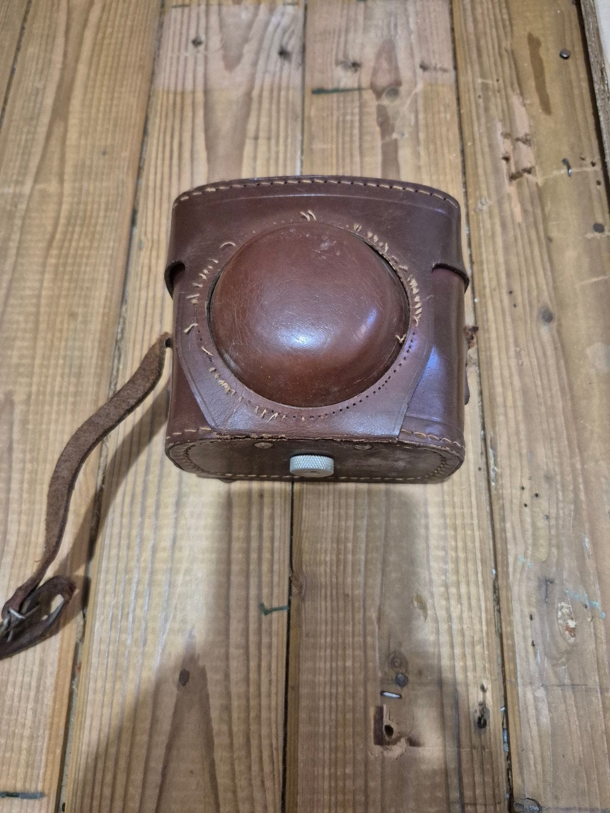 Vintage Agfa Clack camera met lederen hoes, Audio, Tv en Foto, Ophalen of Verzenden, Gebruikt, Compact, Overige Merken