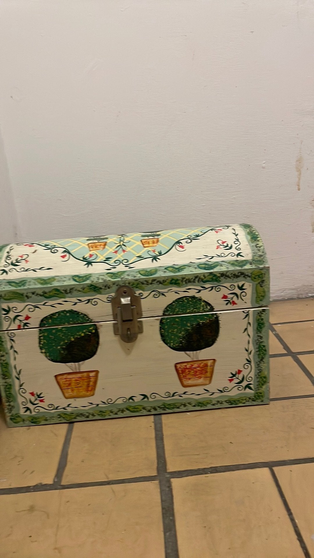 Te koop heel mooie dekoratie kist, Ophalen, Overige materialen, Minder dan 50 cm, Zo goed als nieuw