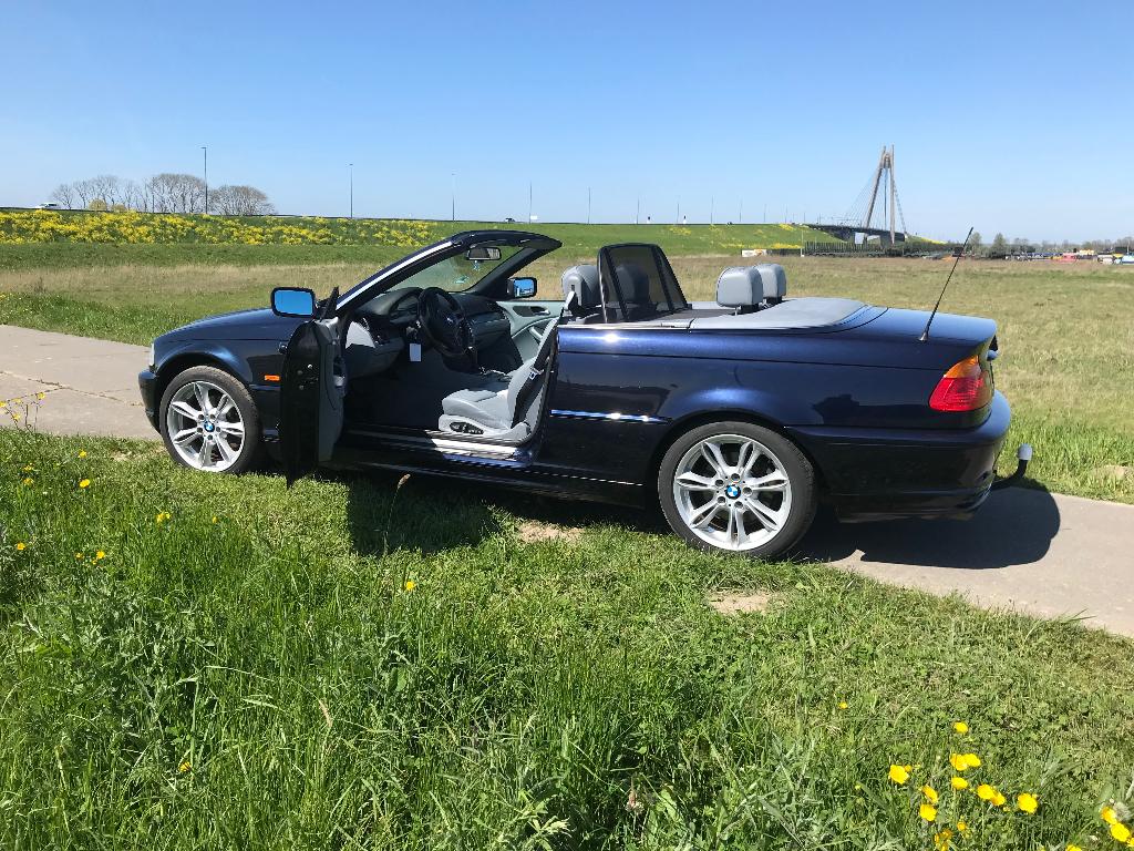 BMW 3-Serie 2.5 CI 323 Cabriolet AUT 2000 Blauw, Auto's, BMW, Automaat, Achterwielaandrijving, 2494 cc, Cabriolet