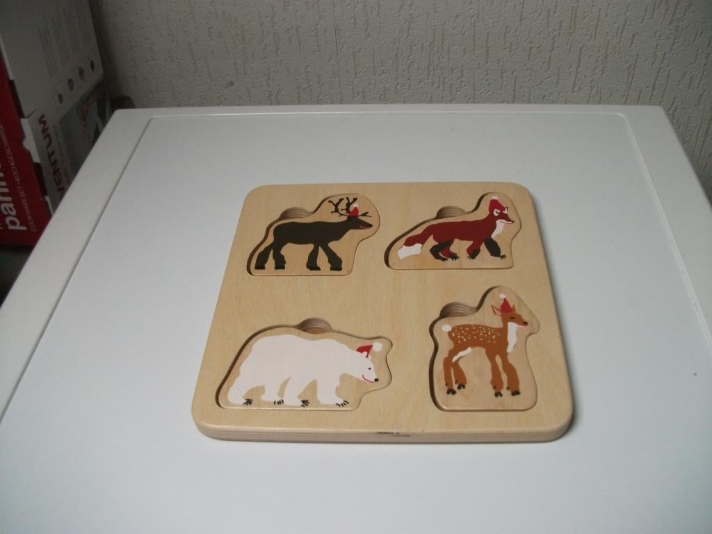 Puzzel Ikea dikke stukken, Kinderen en Baby's, Speelgoed | Houten speelgoed, Ophalen of Verzenden, Gebruikt