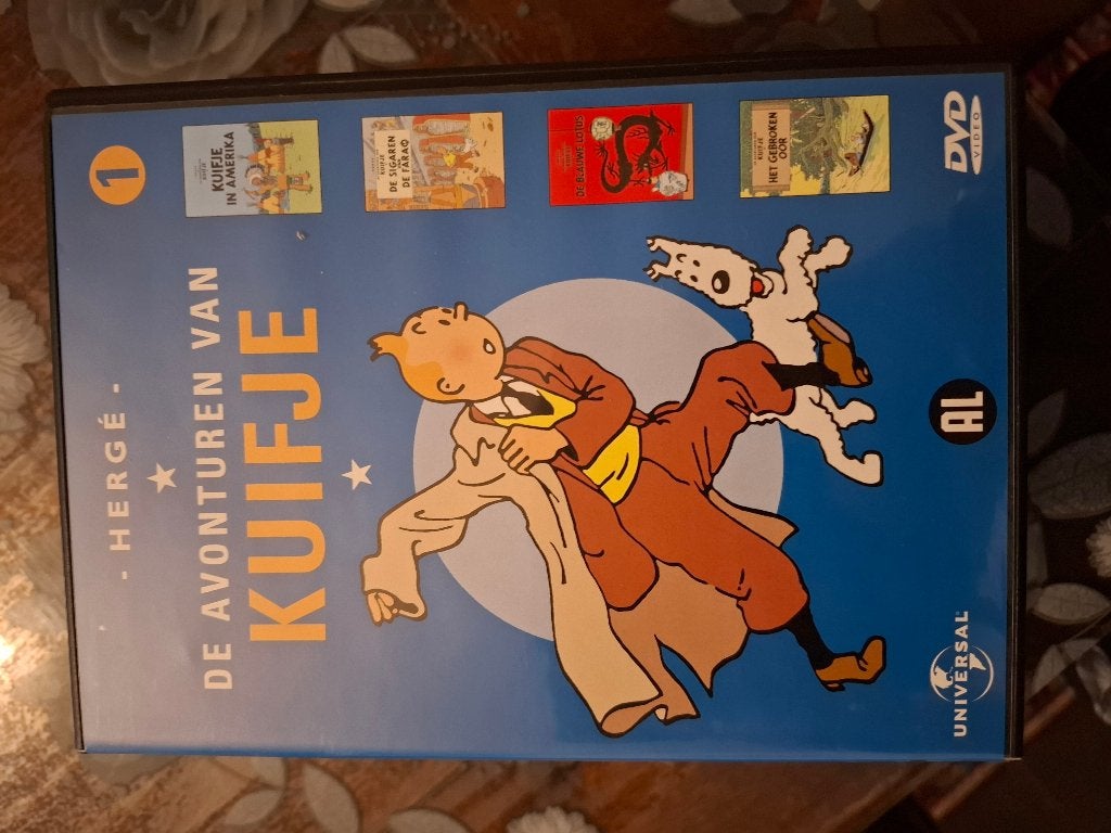DVD de avonturen van Kuifje, Alle leeftijden, Ophalen, Zo goed als nieuw