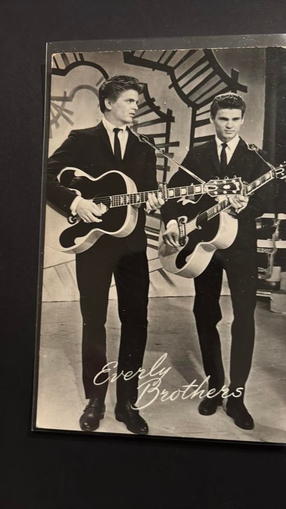 The Everly Brothers Originele kaart Muziek Parade jaren 60, Verzamelen, Verzenden, 1960 tot 1980, Ongelopen, Sterren en Beroemdheden