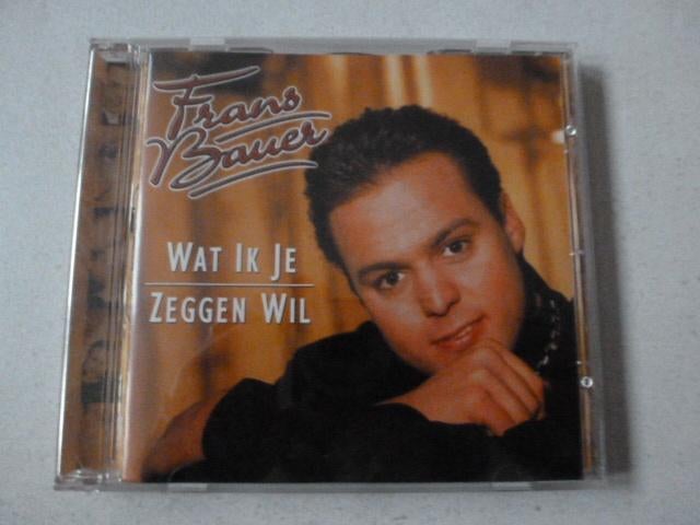 CD FRANS BAUER Wat ik je zeggen wil 16 nummers, Ophalen of Verzenden, Zo goed als nieuw, Levenslied of Smartlap