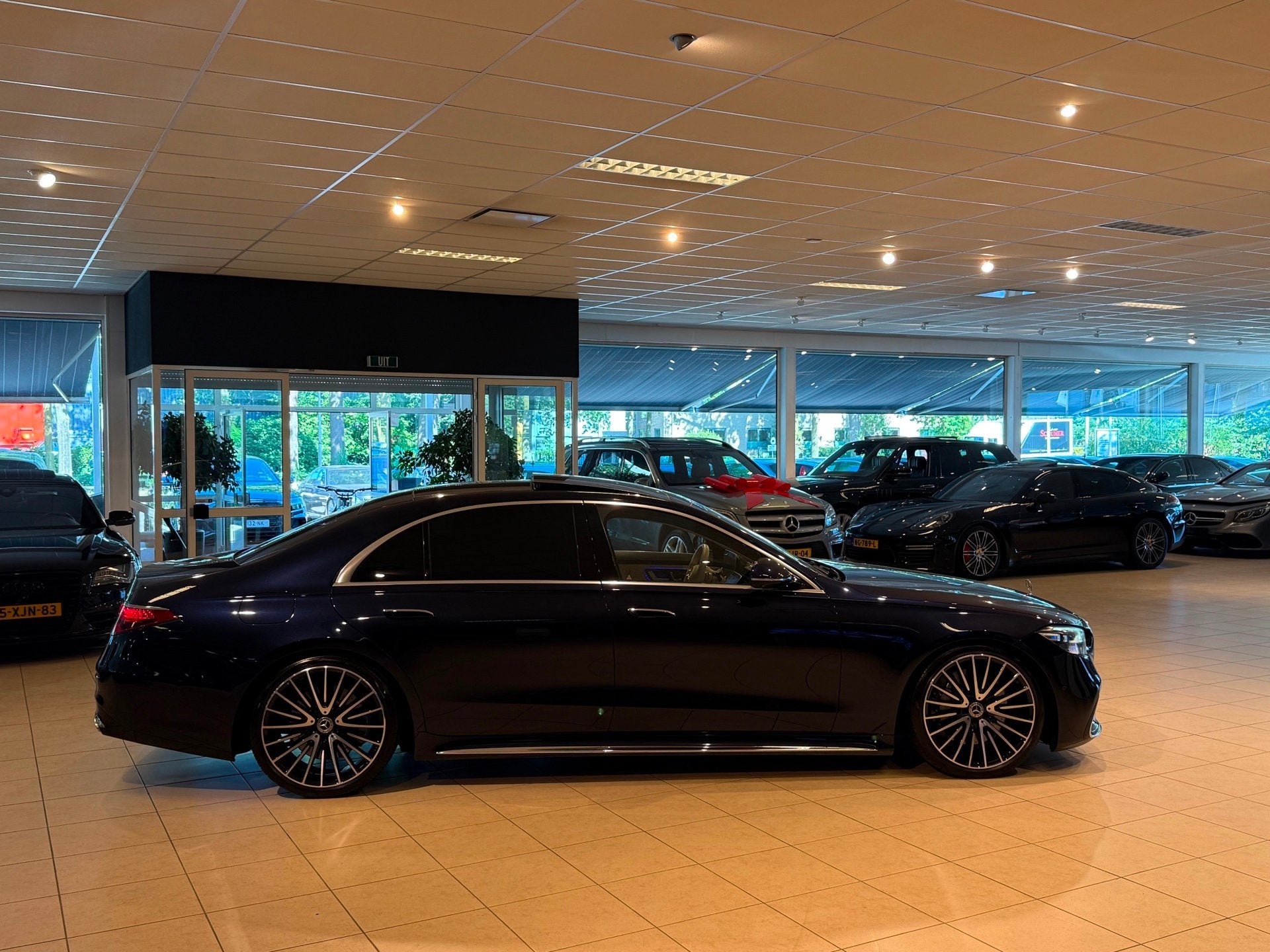 Mercedes-Benz S-klasse S580 V8 4MATIC Lang/Manufaktur/BTW/NA, Auto's, Automaat, Gebruikt, Blauw, Bedrijf