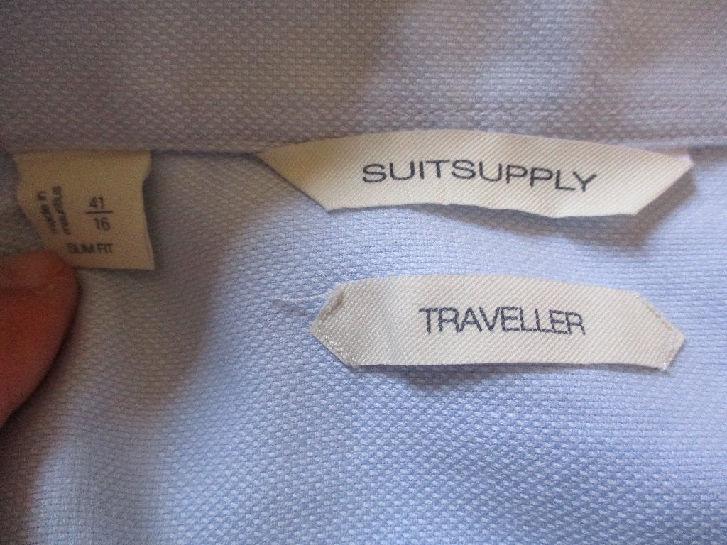 Suitsupply, size 41, Kleding | Heren, Overhemden, Zo goed als nieuw, Halswijdte 41/42 (L), Suitsupply, Verzenden