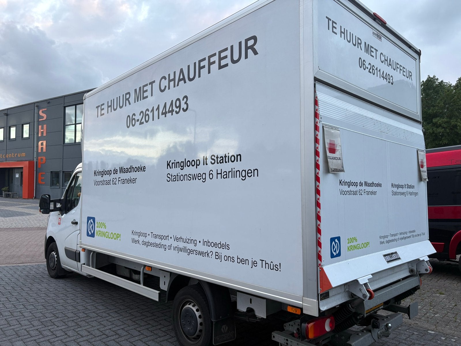 kleine verhuizing of transport, Opslag