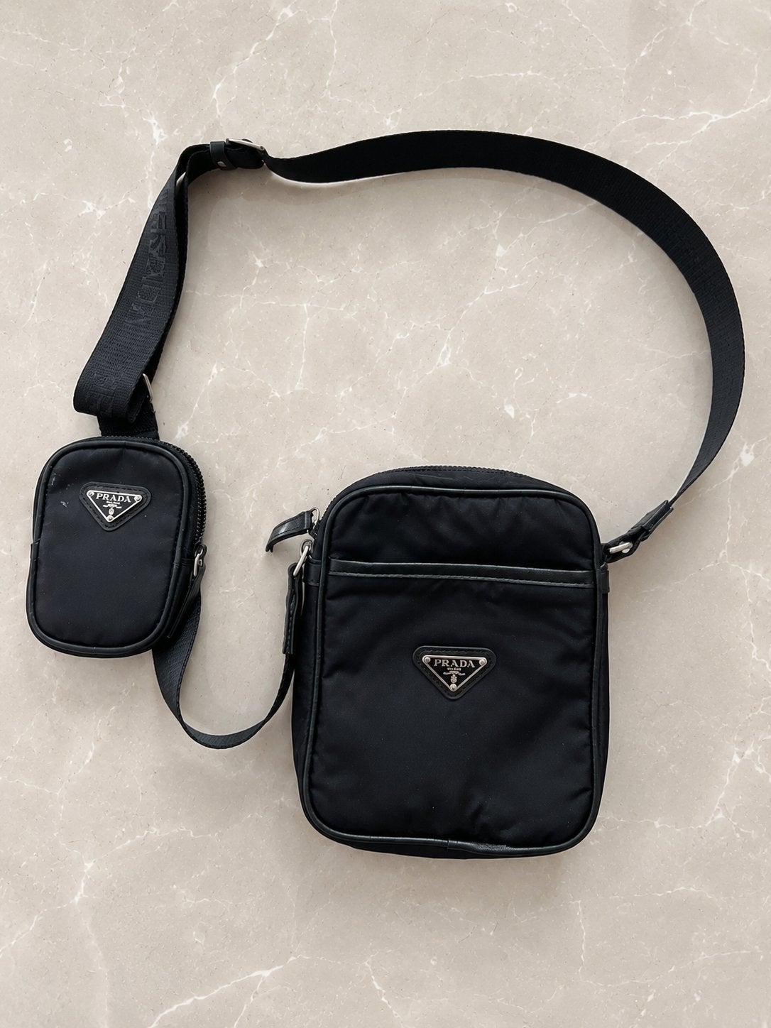 Prada bag, Ophalen of Verzenden, Zo goed als nieuw, Zwart
