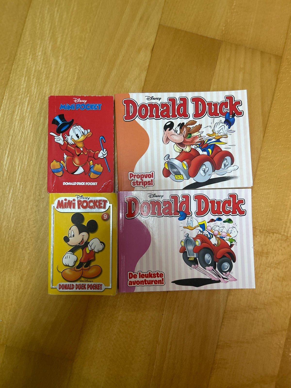 Donald Duck en Mickey Mouse Mini Pockets en Strips, Meerdere stripboeken, Ophalen of Verzenden, Gelezen