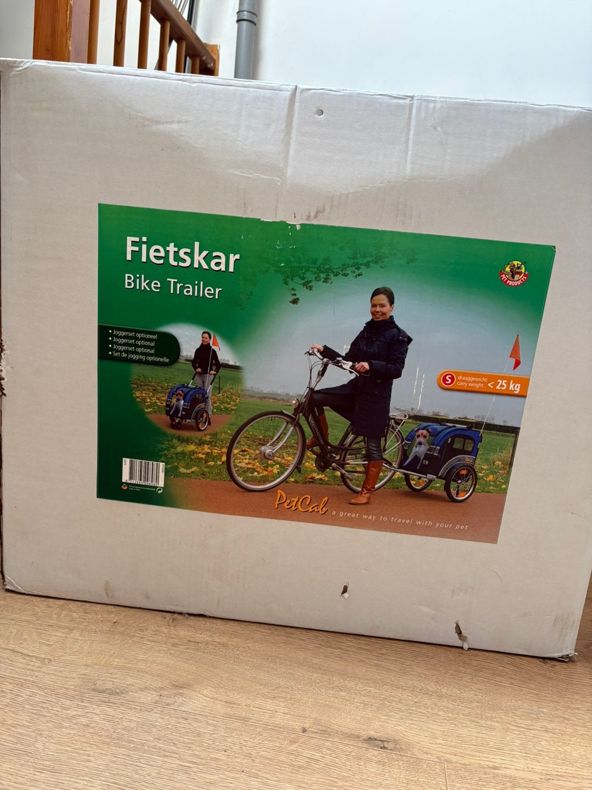 Honden fiets kar, Ophalen, Gebruikt, Minder dan 20 kg, Opvouwbaar