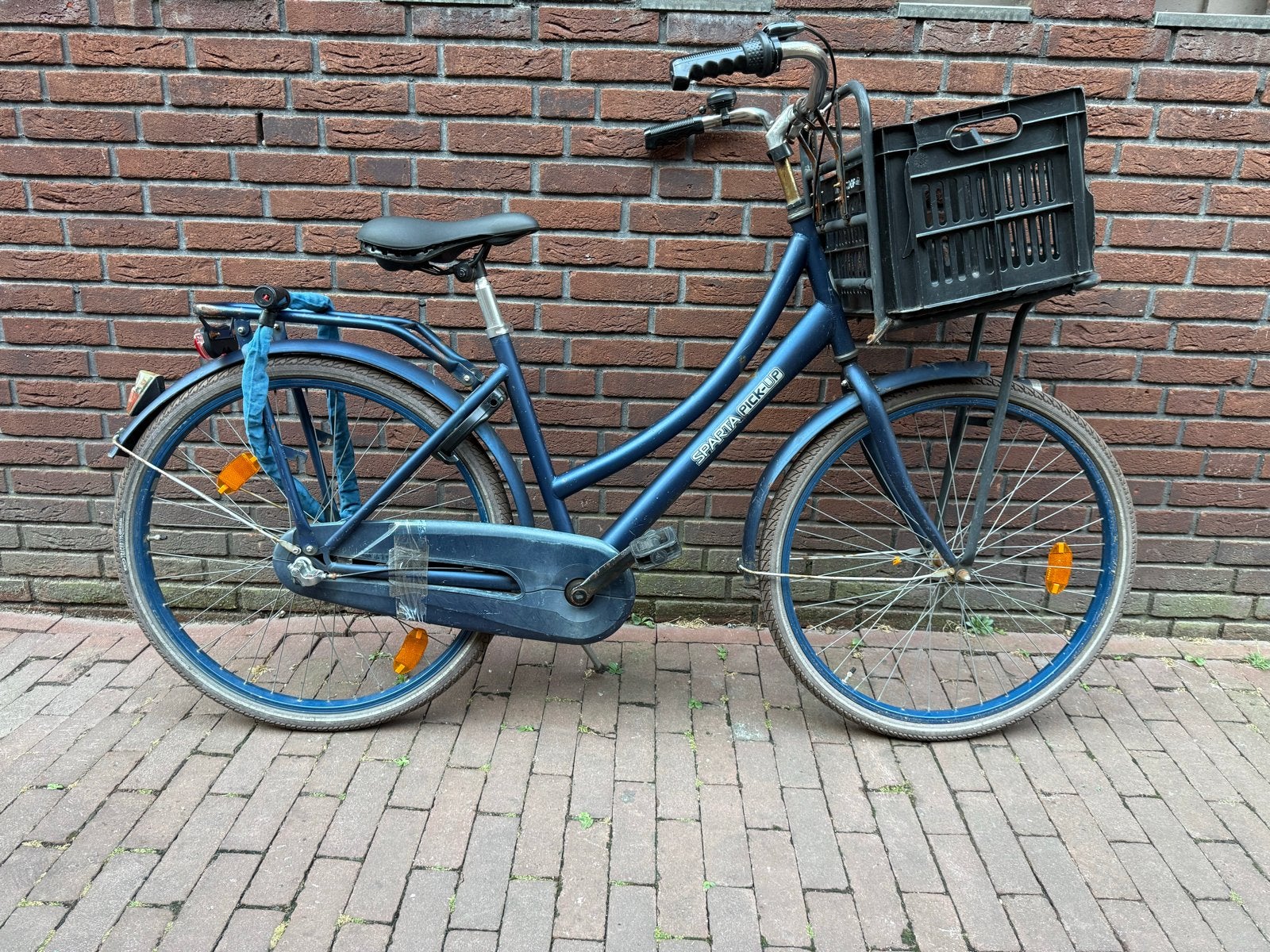 Sparta Pick-Up fiets met voordrager en krat, Ophalen, Terugtraprem, Sparta, Gebruikt