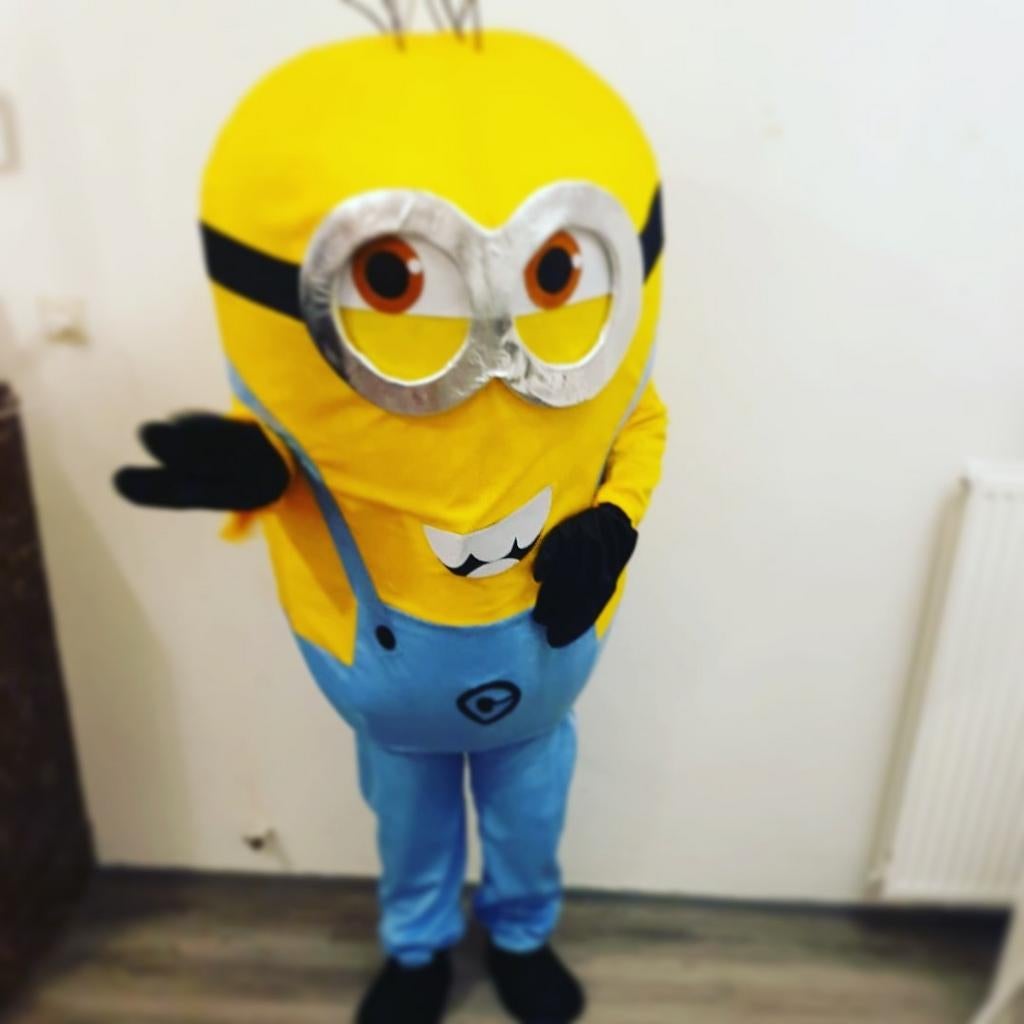 Minion mascotte kostuum, Ophalen of Verzenden
