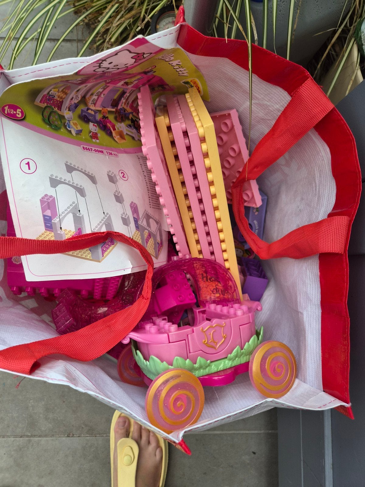 Hello Kitty bouwblokken (compatibel met Duplo), Ophalen, Gebruikt, Overige merken