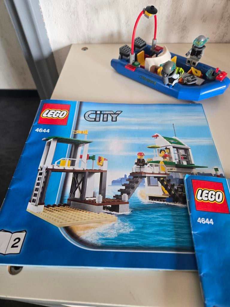 LEGO City 4644 Haven met boot en instructieboekjes, Kinderen en Baby's, Speelgoed | Duplo en Lego, Lego, Ophalen of Verzenden