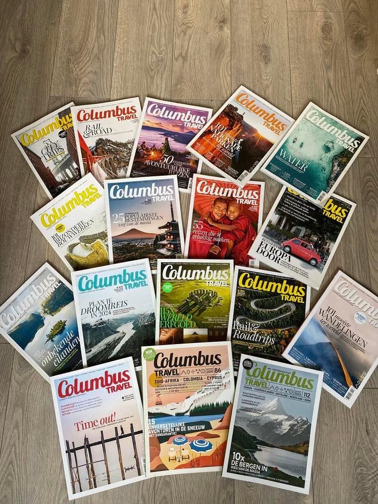 Columbus Travel Magazine Collectie (17 stuks), Ophalen, Gelezen, Overige typen