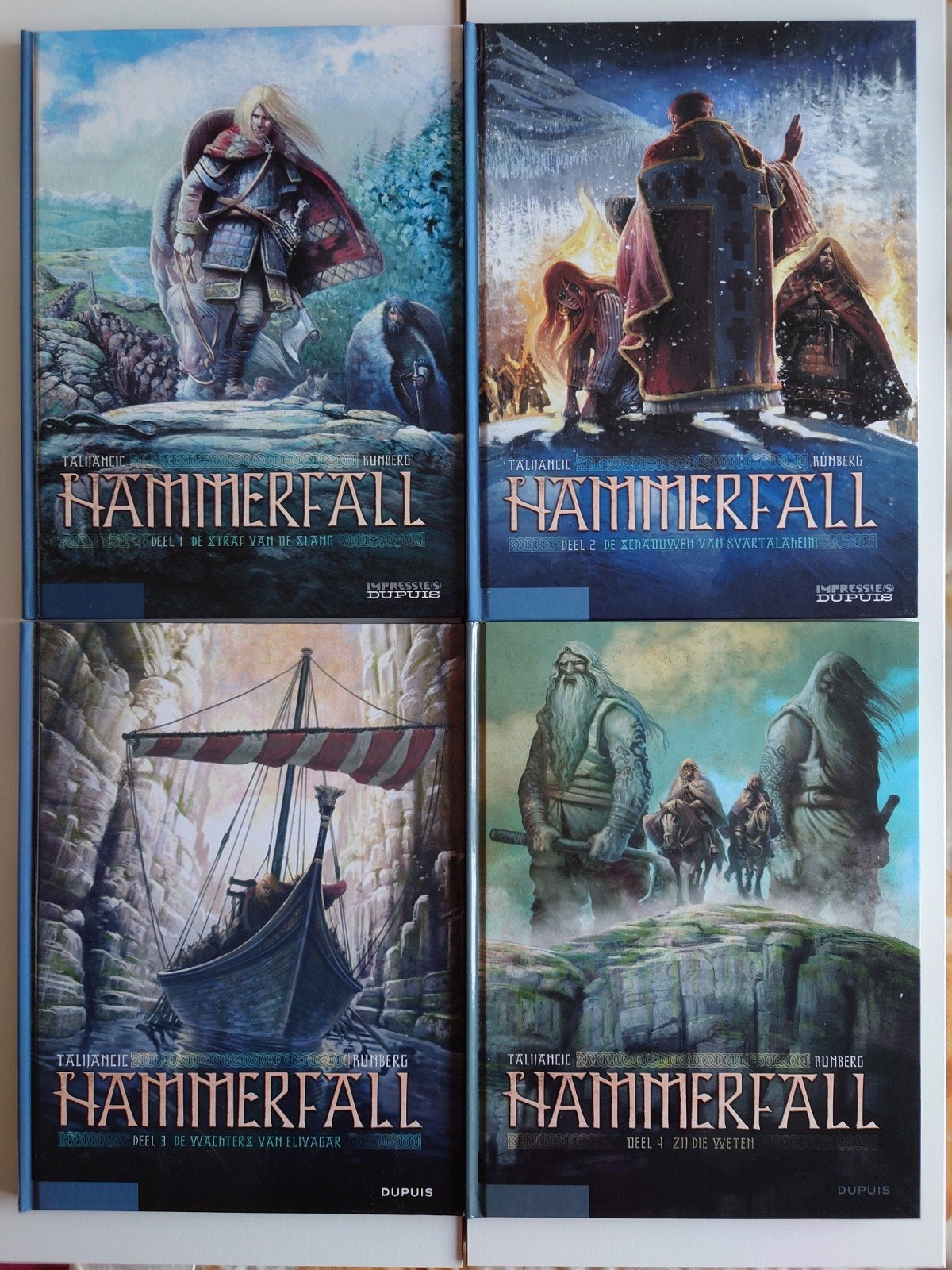 Hammerfall 1-2-3-4 HC - Complete serie Dupuis, Boeken, Complete serie of reeks, Ophalen of Verzenden, Zo goed als nieuw, Swysen, Alard, Weten
