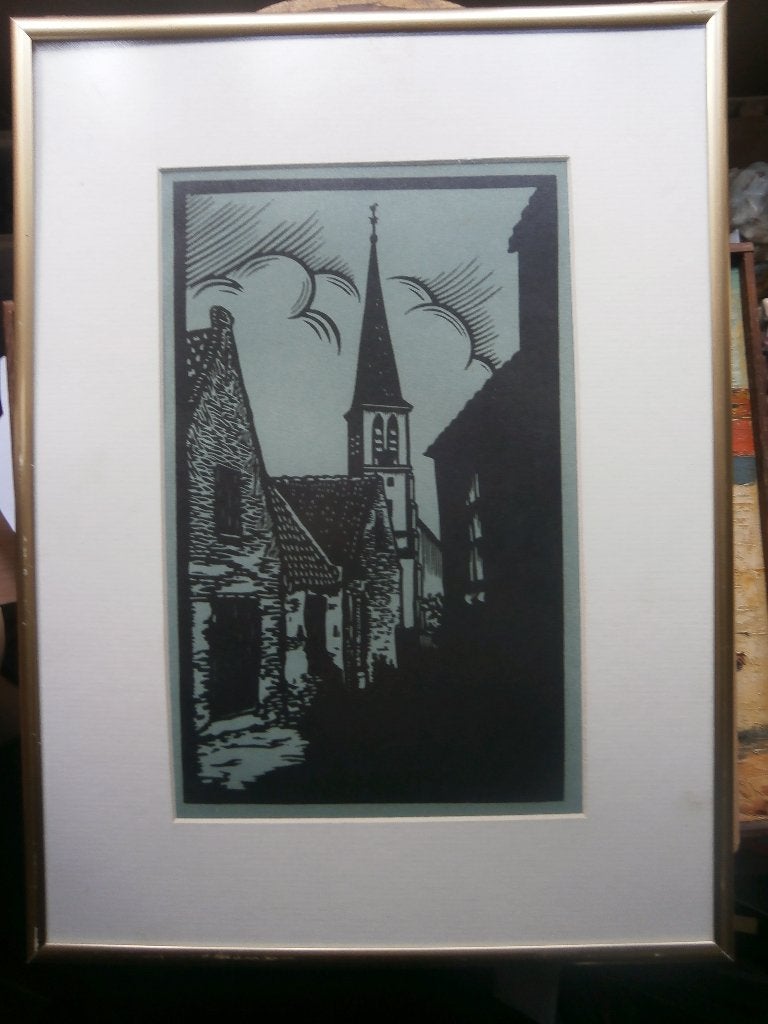 Zandvoort, Litho van het SLOPJE door BOSEN, Ophalen, Overige onderwerpen, Lithografie