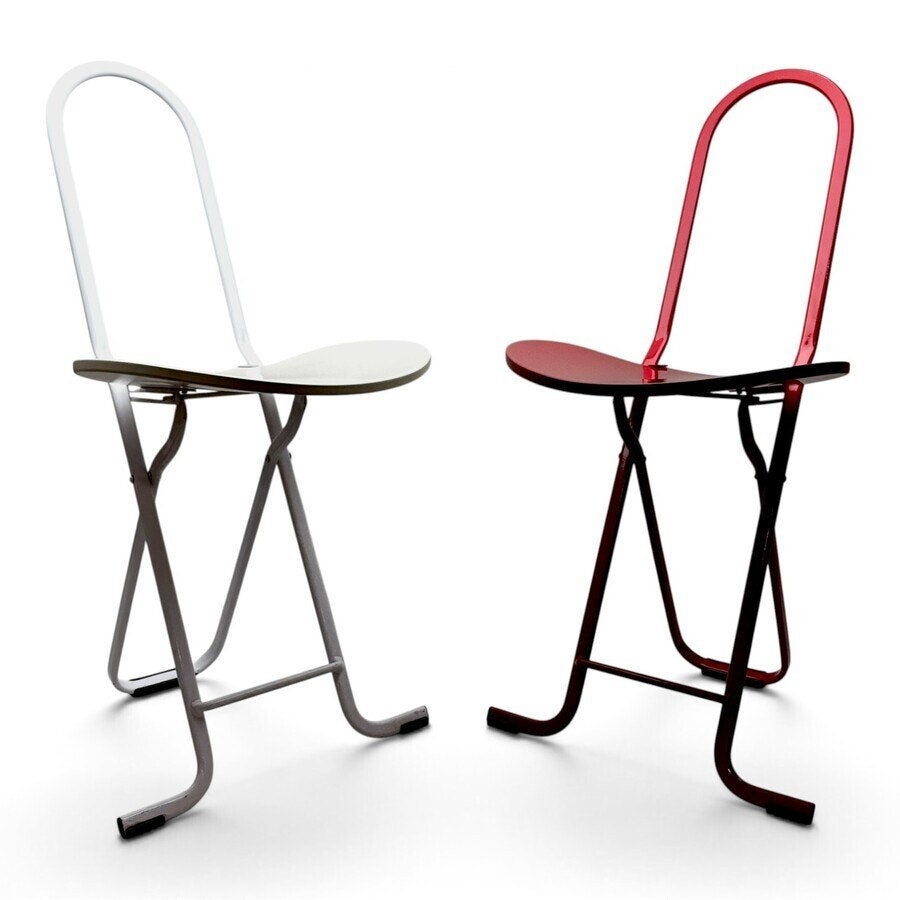 Twee 'Dafne' paperclip stoelen, ontwerp Gastone Rinaldi, Huis en Inrichting, Gebruikt, Twee, Overige kleuren, Ophalen of Verzenden